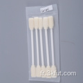 Nettoyage à fibre optique Lint Swabs Sterlied Swabs